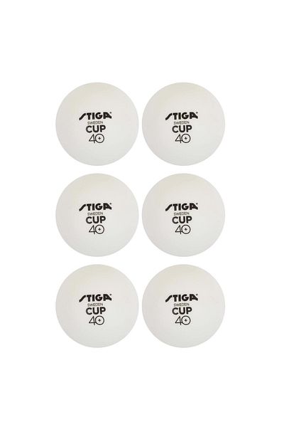 STIGA Cup 40+ 6-Piece Entertainment Table Tennis Ball Ping-Pong White Cup2