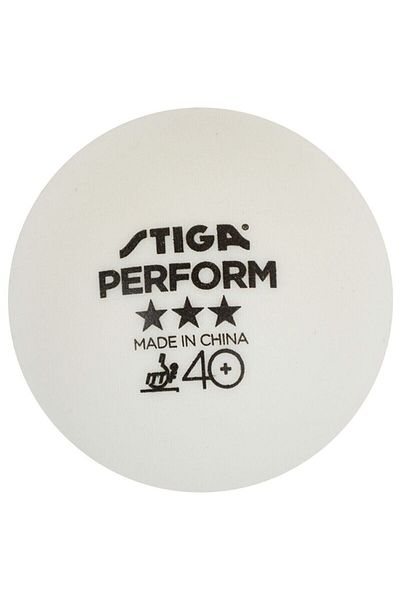 STIGA Performance 40+ Table Tennis Match Ball Abs *** Box of 3 Ittf Approved (White)