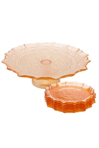 Emsan Royal Cake Clock Cake Plate