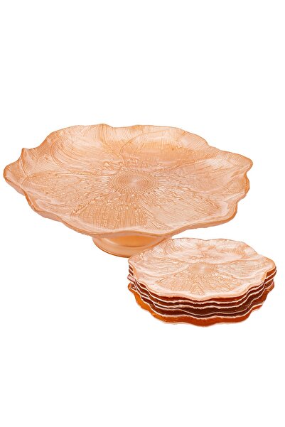 Emsan Rose Kek Saati Pasta Tabağı