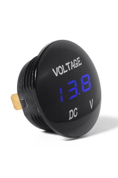 Motorobit Dijital Voltaj Göstergesi 6-30v Mavi / A06