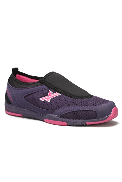 Wanderfull Women's Purple Color Laceless Aqua Laceless Flat Thin Sole Sneakers Sports Shoes