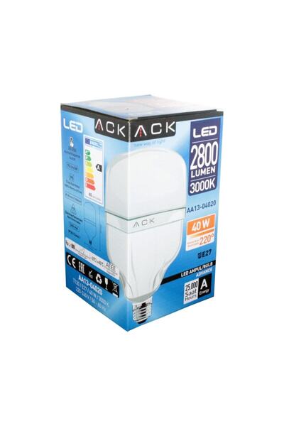 ACK Led 40w Ampul T120 3000k 3600lm