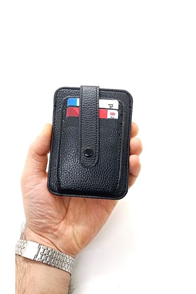 MKM Unisex Slim Patch Card Holder 8 Compartments Vertical