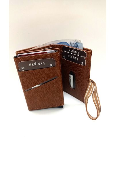 MKM Elastic Automatic Mechanism Card Holder And Wallet