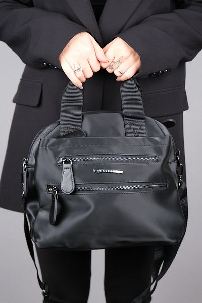 Luvi 869 Black Satin Women's Daily Bag