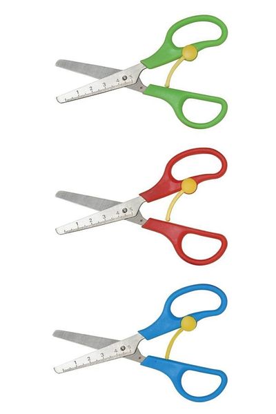 erykitap School Scissors Protected Spring Ruler Pack of 24 1055