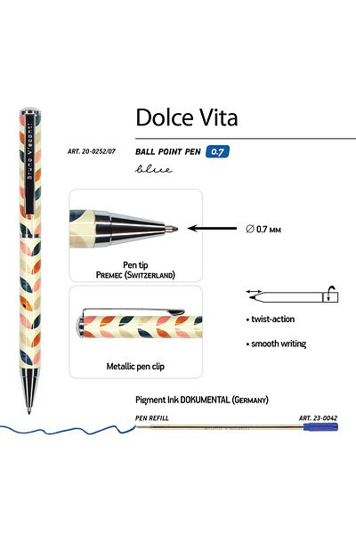 Bruno Visconti Ballpoint Pen "dolce Vita" 0.7mm Boxed