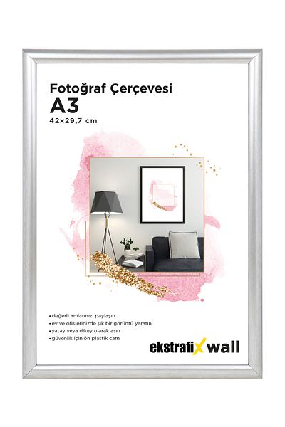Tekin Ozalit Picture Frame A3 Silver