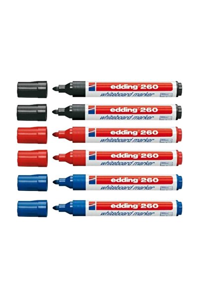 Edding 260 Beyaz Tahta Kalemi 6'lı
