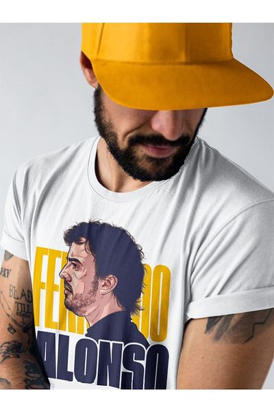 FANBOX SHOP Fernando Alonso El Matador White T-shirt