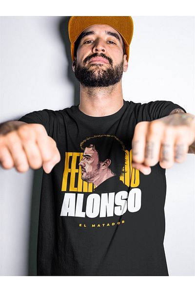 FANBOX SHOP Fernando Alonso El Matador Black T-shirt