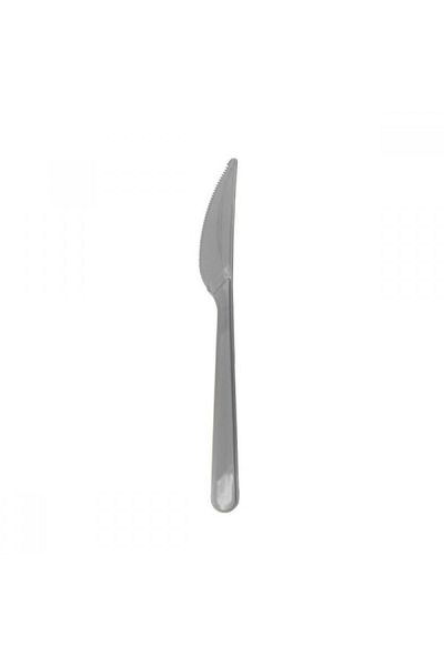 Roll-Up Kikajoy Silver Plastic Knife 25 Pieces