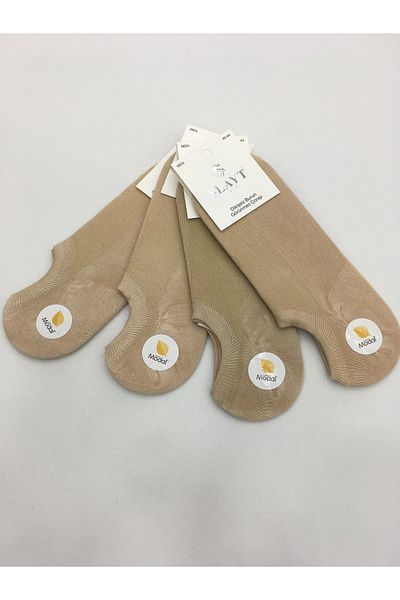 Slayt 4 τεμάχια Cotton Modal Mixed μονόχρωμα λεπτά καλοκαιρινά ανδρικά αόρατα μποτάκια (sneakers)