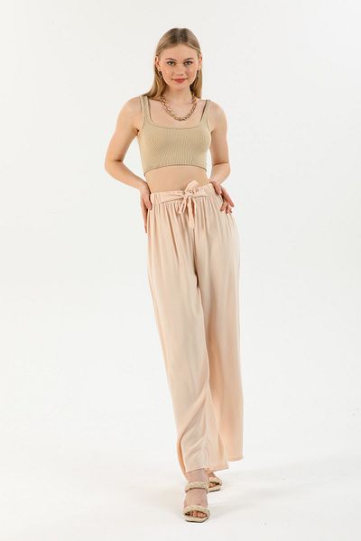 Bukamiss Women's Chickpea Viscose Woven Trousers