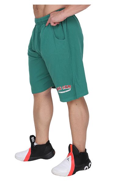 Big Sam Cotton Green Sports Shorts 1393