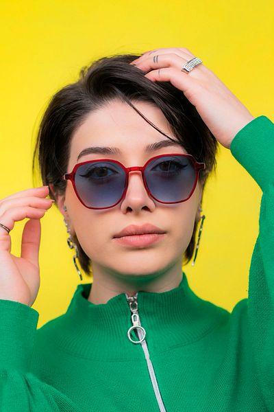 Focus On Frodo Red Sunglasses