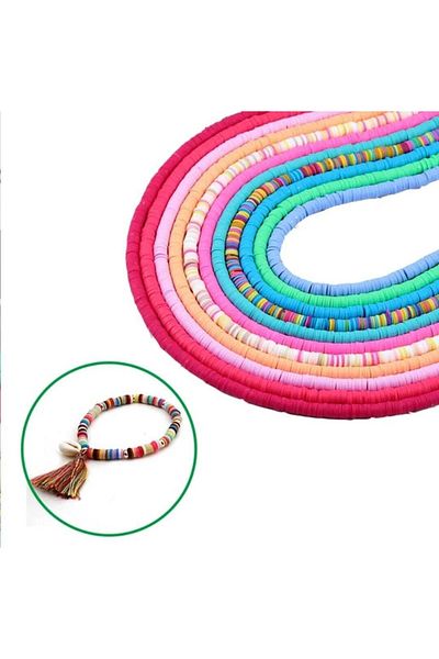 yiğit aksesuar 11 Χρώματα Fimo Beads Sequence Κοσμήματα Υλικά Χόμπι