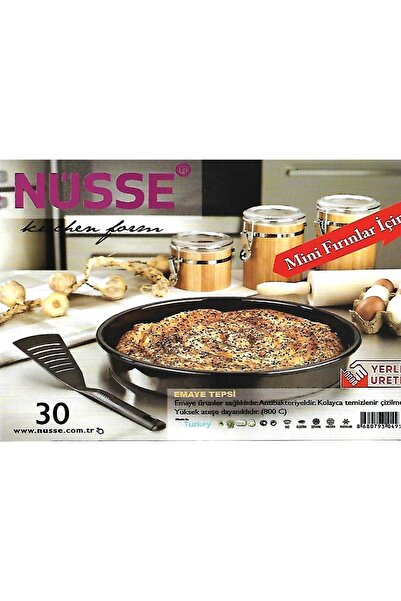 Nüsse صينية خبز دائرية مطلية بالمينا - 30 سم
