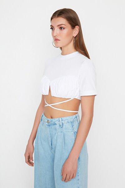 Trendyol Collection X Sagaza Studio Біле бюст'є TPRSS22BS00013