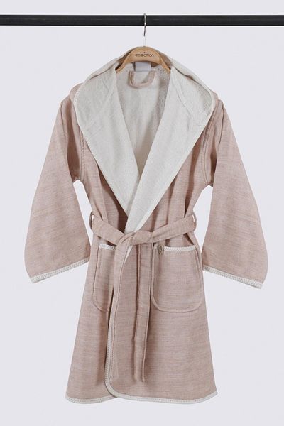 Ecocotton Halat de baie pentru fete din bumbac organic Hasna Terra