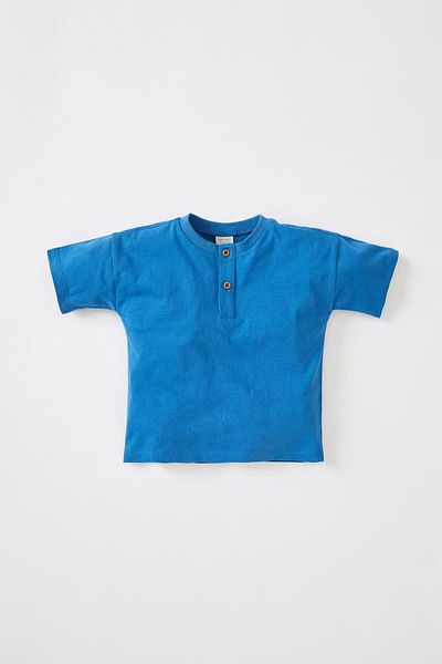 DeFacto Baby Boy Basic Button Collar Short Sleeve T-Shirt