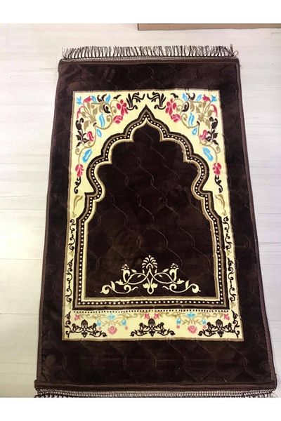 Hac Dünyası Brown Thick Prayer Rug