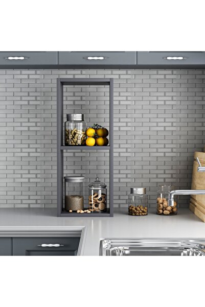 DEKOR İDA Ida Dekor Truva Mutfak Tezgah Düzenleyici Antrasit