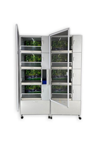 İstanbul Kafes - Model M08dy-yy - Pvc Kuş Dolabı – Dolap Kafes – Salma Kafes