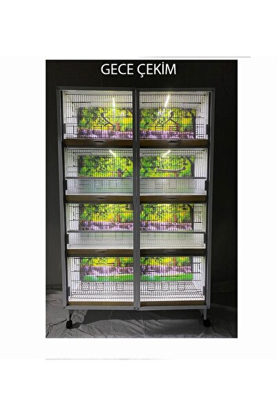 İstanbul Kafes - Model M08 Pvc Kuş Dolabı – Dolap Kafes – Pvc Kafes – Salma Kafes (MONTAJLI KURULU GÖNDERİM)