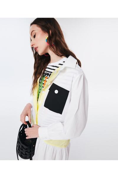 Twist Rochie cămașă din poplin