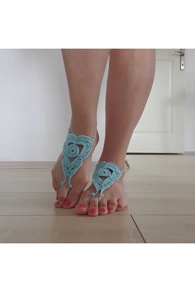 NeYeni Anklet, Foot Ornament, Foot Şahmeran, Şahmeran, Knitted Şahmeran, Handmade Anklet