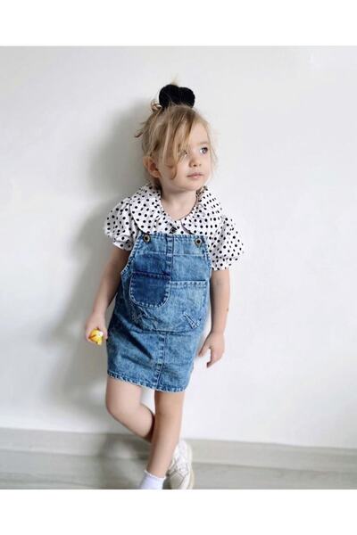 tunay moda Denim Dress And Shirt Combination