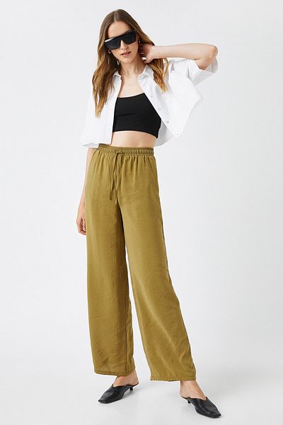 Koton Dámské khaki džíny 2SAK40052PW