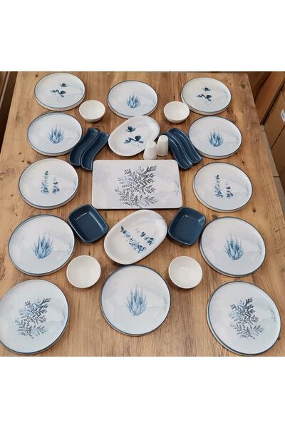 Keramika Blue Magıc Takım Kahvaltı 27 Parça 12 Kişilik
