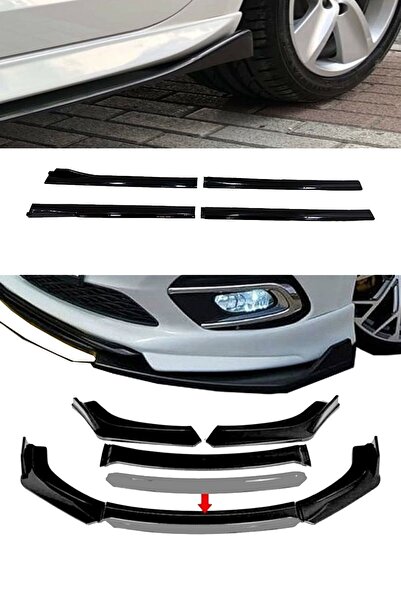 Sare Tuning Fiat Egea Flaplı Yan Marşpiyel Eki + 4 Parça Beyaz Ön Ek Piano Bl...