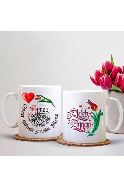 sıradışıhediyem كوب عيد الأم بالخط