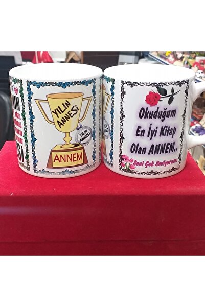 sıradışıhediyem كوب عيد الأم بالخط