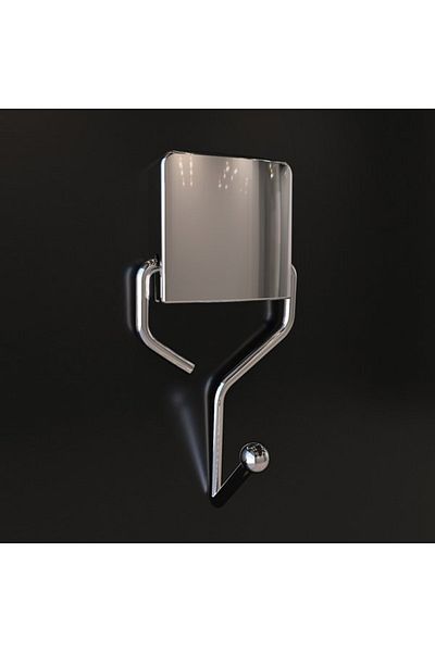 ÖZ Decorev Super Adhesive Chrome Single Hanger with Metal Adhesive Ac-4772