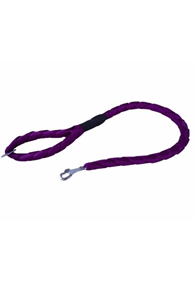 Doggie طوق مشي للكلاب منسوج ومجدول TR-متوسط-أرجواني-3×100 سم