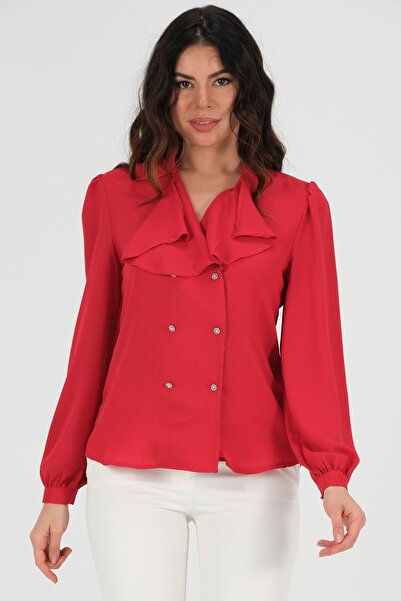 Shahiqa Yakalı Şık Bluz