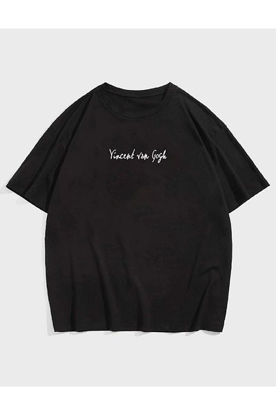 Deocept Tricou oversize cu imprimeu Mona Lisa unisex
