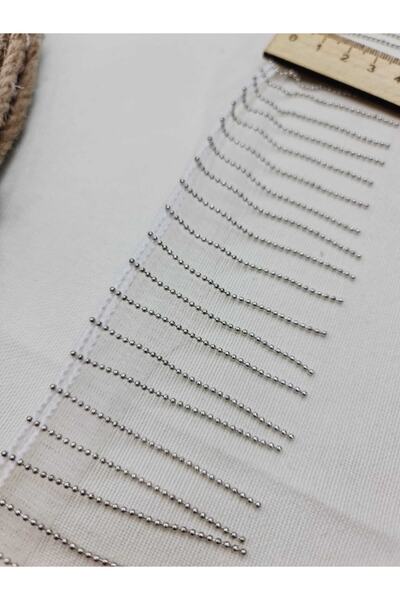 ESTEKS DANTEL Αλυσίδα Κορδέλα Κρόσσι Αλυσίδα Λευκή 5 εκ