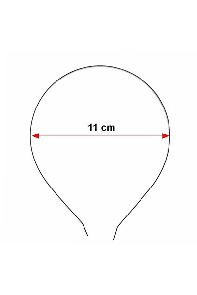 Hobi Dünya Siyah Metal Tel Taç 12 Adet
