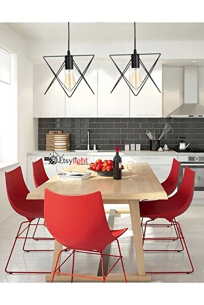 Etsylight Prizma Sıralı 2, Antre Avize, Mutfak Avize, Yemek Odası, Salon Avize