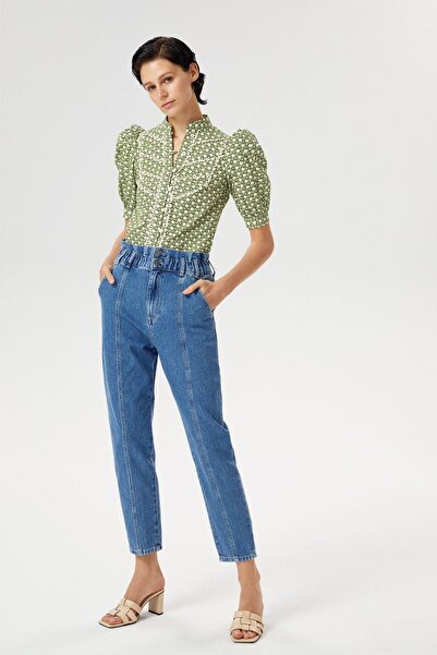 Exquise Yüksek Bel Cıgarette Jean Pantolon 2230017