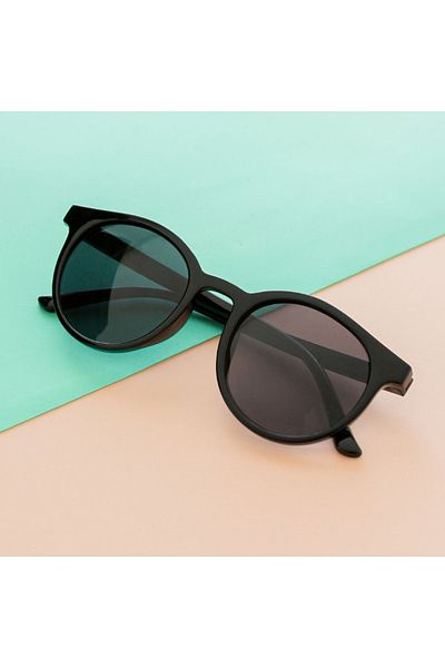 Miniso Round Frame Sunglasses Black