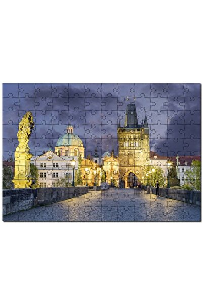 Cakapuzzle تشيكيا براغ كارل بريدج 120 قطعة لغز الصور المقطوعة Mdf (خشب)