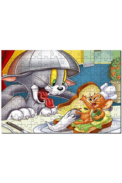 Cakapuzzle Tom Ve Jerry Kovalayan Oyunlar Ev 120 Parça Puzzle Yapboz Mdf (ahşap)