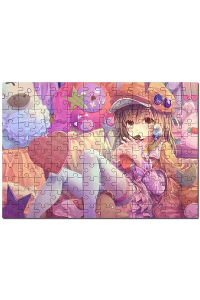 Cakapuzzle شخصية أنيمي فتاة في القبعة ولعبها 120 قطعة لغز الصور المقطوعة Mdf ...